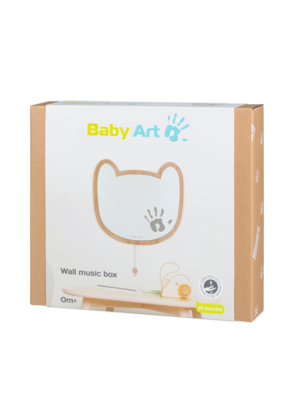 Музична настінна рамочка з відбитком долоньки малюка Baby Art 