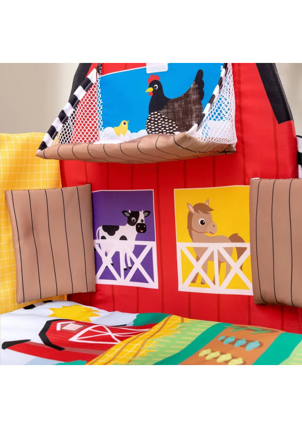 Розвиваючий килимок Baby Einstein 4 в 1 Busy Barnyard
