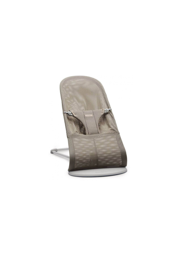 BabyBjorn - Крісло-шезлонг Bouncer Bliss Mesh, Grey Beige (сіро-бежевий)