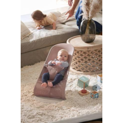 BabyBjorn - Крісло-шезлонг Bouncer Bliss Mesh, Dusty Pink (пильно-рожевий)
