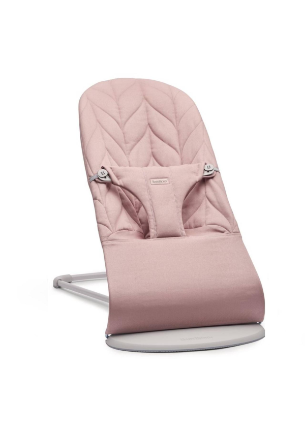BabyBjorn - Крісло-шезлонг Bouncer Bliss Cotton Petal Quilt, Dusty Pink (пильно-рожевий)