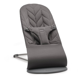 BabyBjorn - Крісло-шезлонг Bouncer Bliss Cotton Petal Quilt, Antracyt (антрацит)