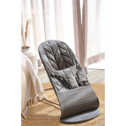 BabyBjorn - Крісло-шезлонг Bouncer Bliss Cotton Petal Quilt, Antracyt (антрацит)