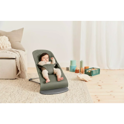 BabyBjorn - Крісло-шезлонг Bouncer Bliss Woven, Dark green (темно-зелений)