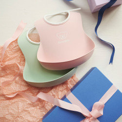Набір слинявчиків BabyBjorn Powder Green/Powder Pink 2 шт.