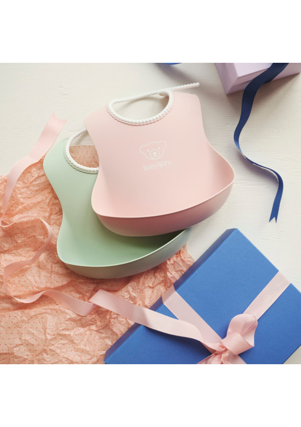Набір слинявчиків BabyBjorn Powder Green/Powder Pink 2 шт.