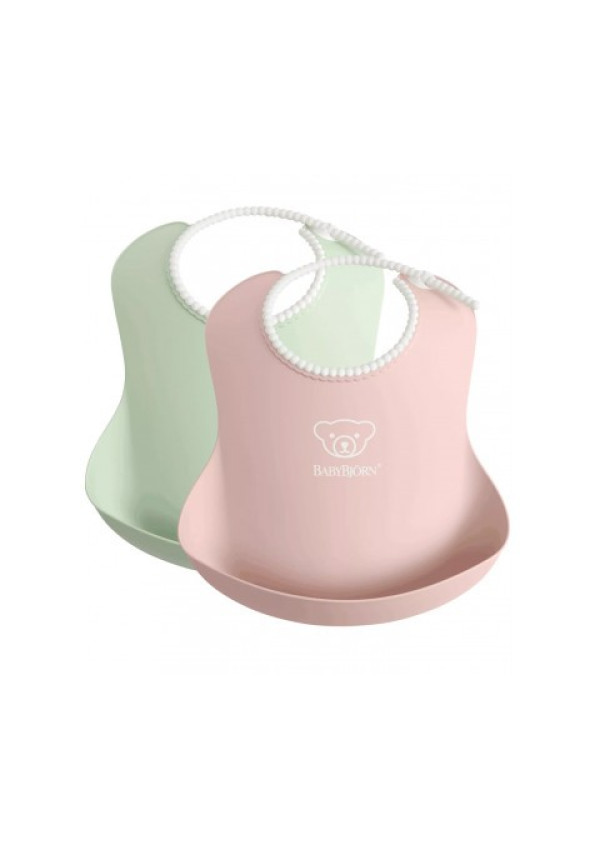 Набір слинявчиків BabyBjorn Powder Green/Powder Pink 2 шт.
