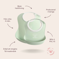 Набір слинявчиків BabyBjorn Powder Green 2 шт.