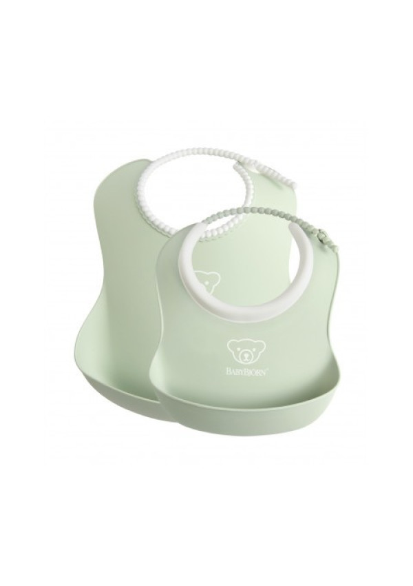 Набір слинявчиків BabyBjorn Powder Green 2 шт.