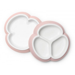 Дитячі тарілочки BabyBjorn Powder Pink, 2 шт.