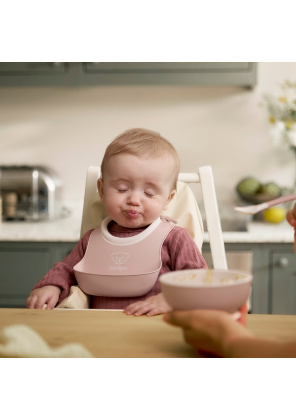 Набір дитячого посуду BabyBjorn Powder Pink, 3 ел.