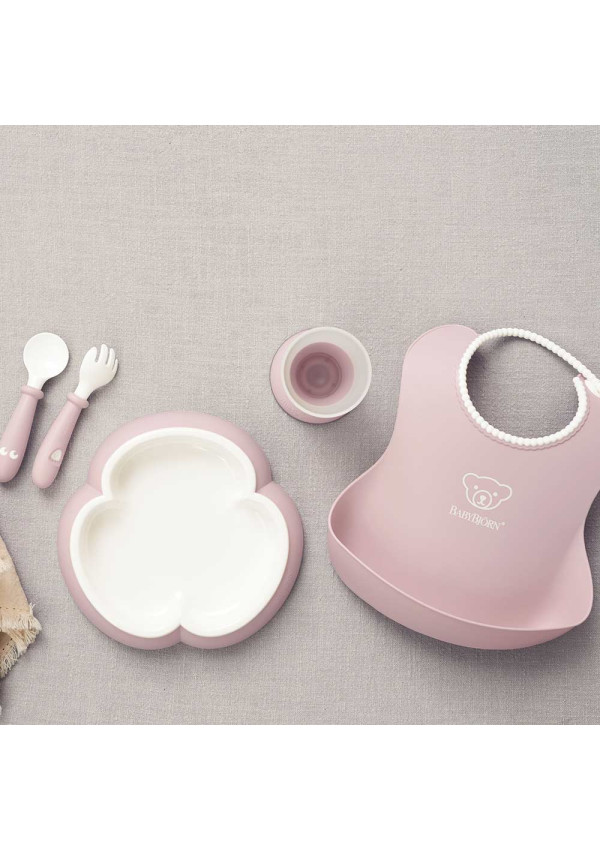 Набір дитячого посуду BabyBjorn Powder Pink, 5 ел.