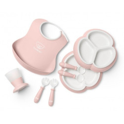 Набір дитячого посуду BabyBjorn Powder Pink, 8 ел.