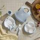 Набір дитячого посуду BabyBjorn Powder Blue, 8 ел.