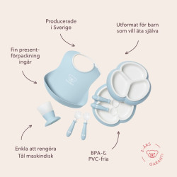 Набір дитячого посуду BabyBjorn Powder Blue, 8 ел.