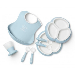 Набір дитячого посуду BabyBjorn Powder Blue, 8 ел.
