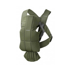 Рюкзак-кенгуру для немовлят BabyBjorn MINI Woven Dark Green