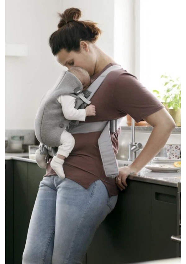 Рюкзак-кенгуру для немовлят BabyBjorn MINI 3D Jersey Light Grey