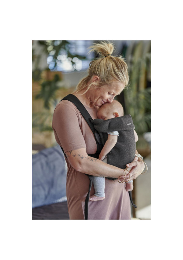 Рюкзак-кенгуру для немовлят BabyBjorn MINI 3D Jersey Charcoal Grey
