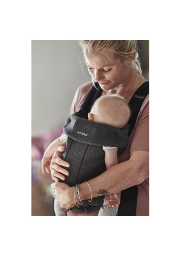 Рюкзак-кенгуру для немовлят BabyBjorn MINI 3D Jersey Charcoal Grey