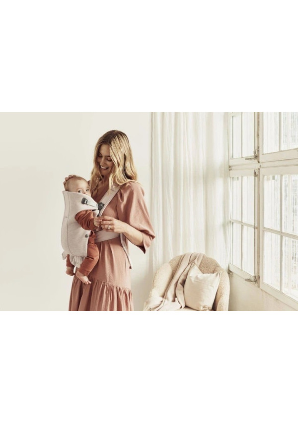 Рюкзак-кенгуру для немовлят BabyBjorn MINI 3D Jersey Light Pink
