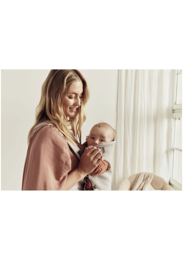 Рюкзак-кенгуру для немовлят BabyBjorn MINI 3D Jersey Light Beige