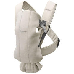 Рюкзак-кенгуру для немовлят BabyBjorn MINI 3D Jersey Light Beige