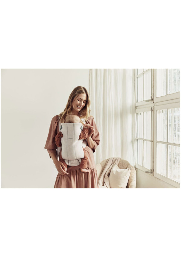 Рюкзак-кенгуру для немовлят BabyBjorn MINI 3D Jersey Light Beige