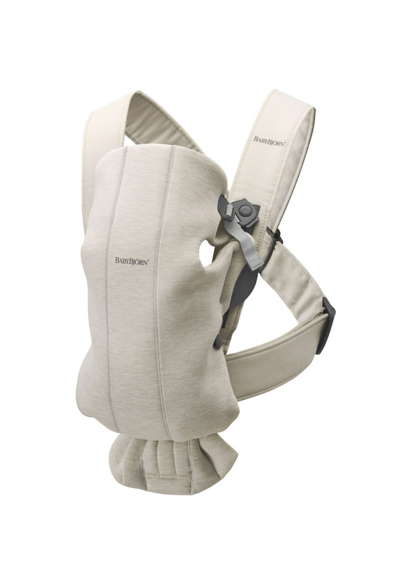 Рюкзак-кенгуру для немовлят BabyBjorn MINI 3D Jersey Light Beige