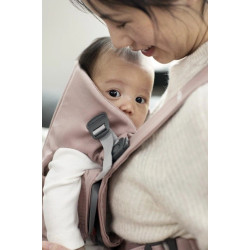 Рюкзак-кенгуру для немовлят BabyBjorn MINI Woven Dusty Pink