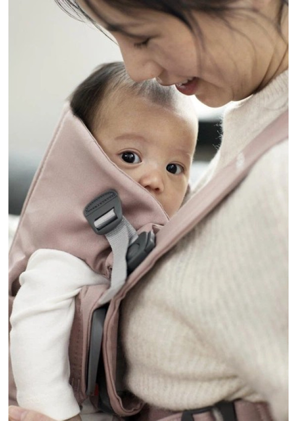 Рюкзак-кенгуру для немовлят BabyBjorn MINI Woven Dusty Pink