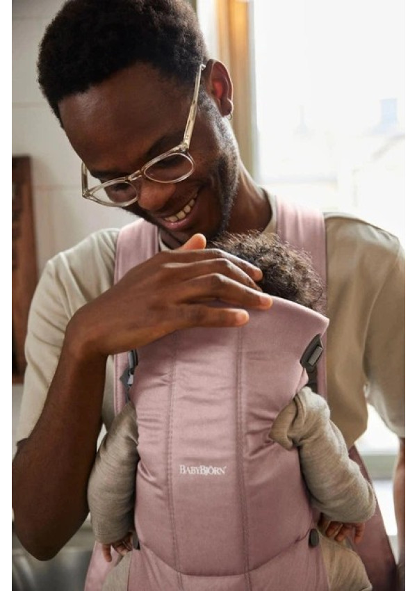 Рюкзак-кенгуру для немовлят BabyBjorn MINI Woven Dusty Pink