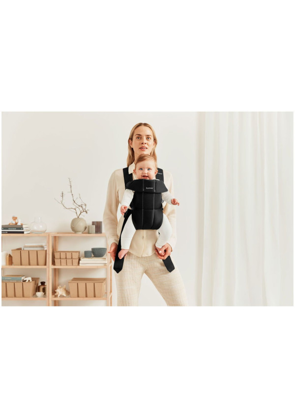 Рюкзак-кенгуру для немовлят BabyBjorn MINI Cotton Black