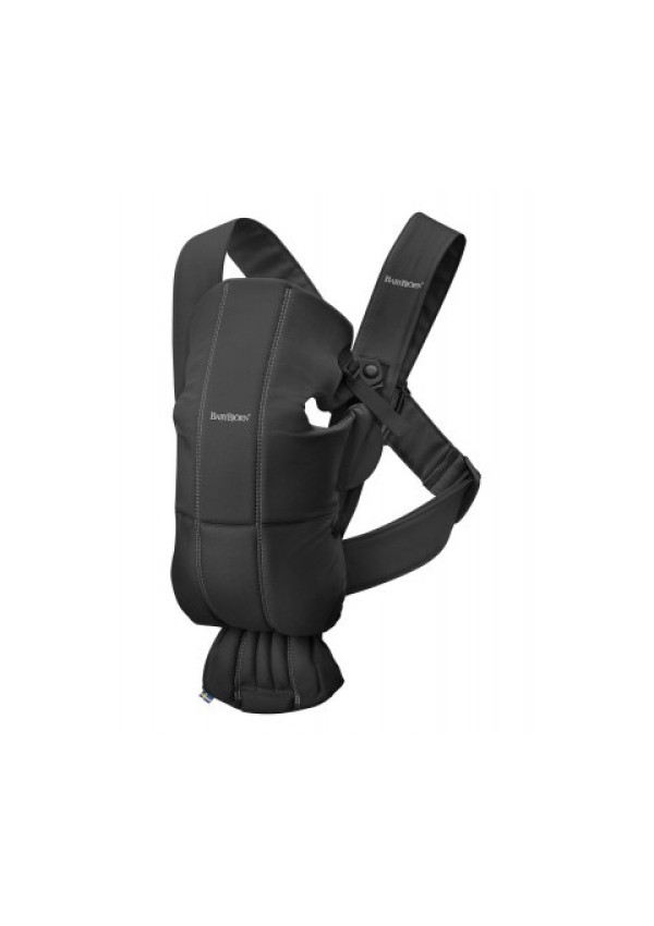 Рюкзак-кенгуру для немовлят BabyBjorn MINI Cotton Black