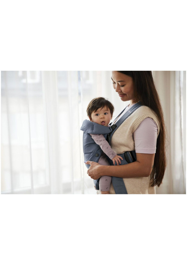 Рюкзак-кенгуру для немовлят BabyBjorn MINI Woven Vintage Indigo