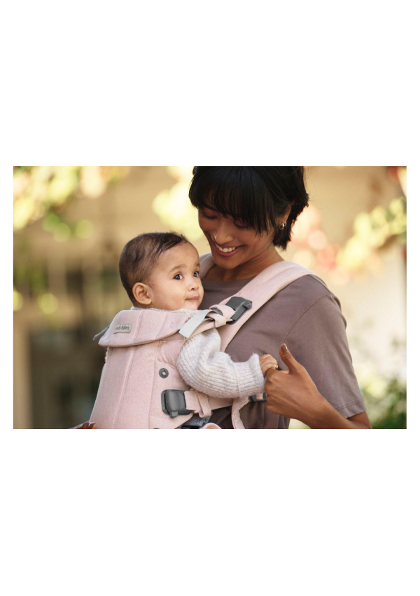 Рюкзак-кенгуру для немовлят BabyBjorn Harmony Woven Light Pink Melange