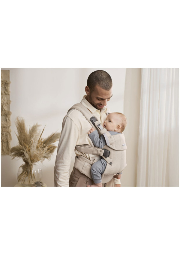 Рюкзак-кенгуру для немовлят BabyBjorn Harmony Woven Light Beige Melange