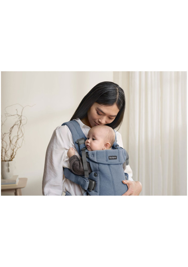 Рюкзак-кенгуру для немовлят BabyBjorn Harmony Woven Navy Blue Melange