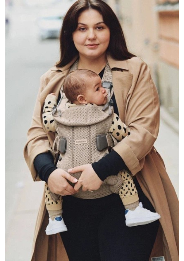 Рюкзак-кенгуру для немовлят BabyBjorn ONE AIR Sand Grey