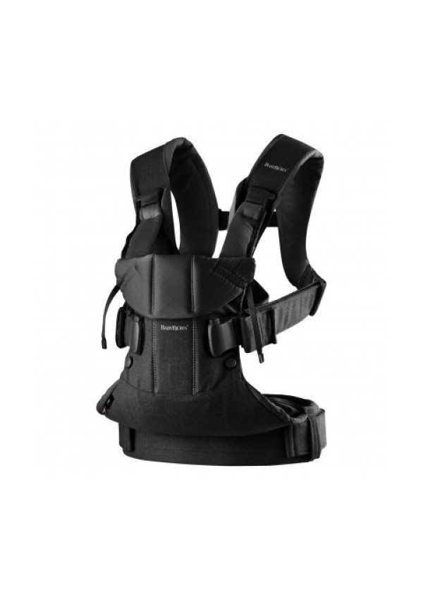 Рюкзак-кенгуру для немовлят BabyBjorn ONE Woven Black