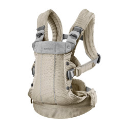 Рюкзак-кенгуру для немовлят BabyBjorn Harmony Mesh 3D Grey Beige