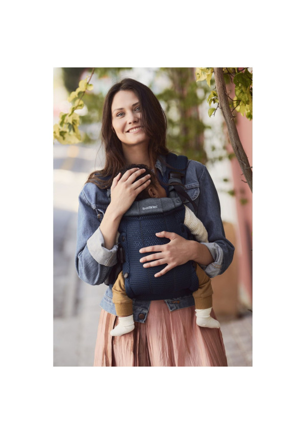 Рюкзак-кенгуру для немовлят BabyBjorn Harmony Mesh 3D Navy Blue