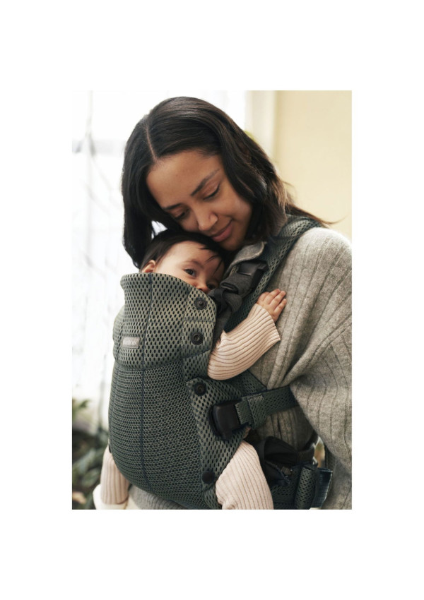 Рюкзак-кенгуру для немовлят BabyBjorn Harmony Mesh 3D Dark Green