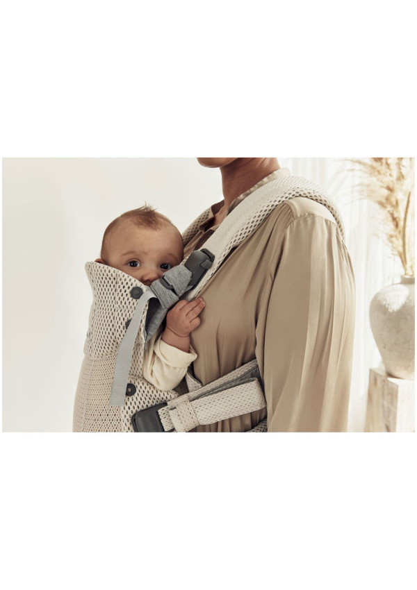 Рюкзак-кенгуру для немовлят BabyBjorn Harmony Mesh 3D Light Beige