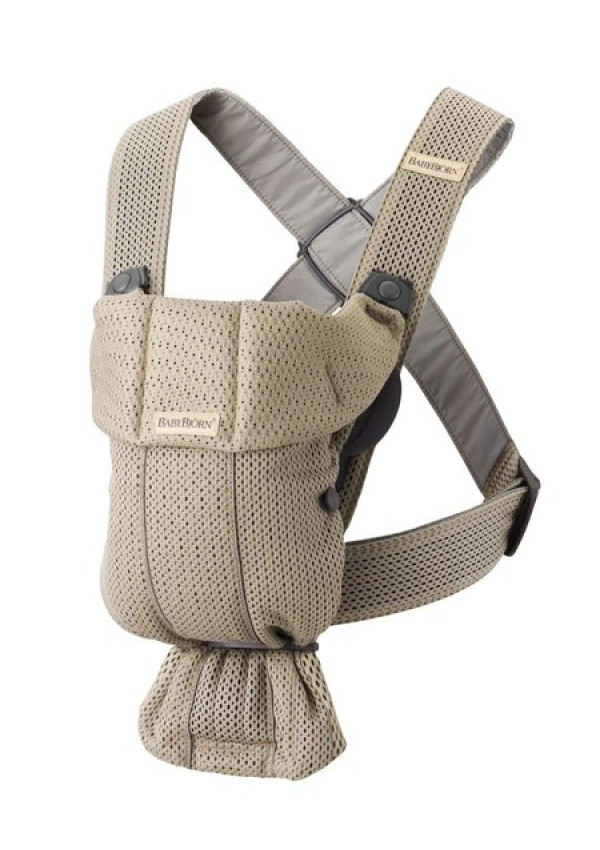 Рюкзак-кенгуру для немовлят BabyBjorn MINI 3D Mesh Sand Grey