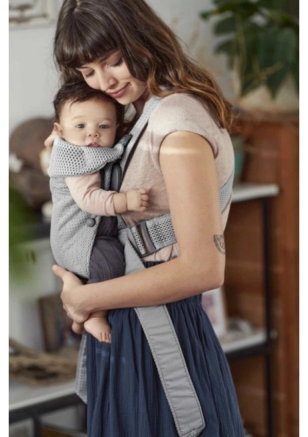 Рюкзак-кенгуру для немовлят BabyBjorn MINI 3D Mesh Grey