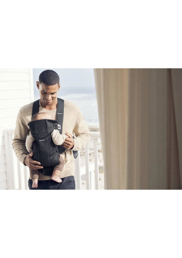 Рюкзак-кенгуру для немовлят BabyBjorn MINI 3D Mesh Black