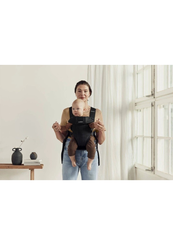 Рюкзак-кенгуру для немовлят BabyBjorn MINI 3D Mesh Black