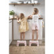 Дитяча підніжка - підставка BabyBjorn Step Stool Powder Pink/White