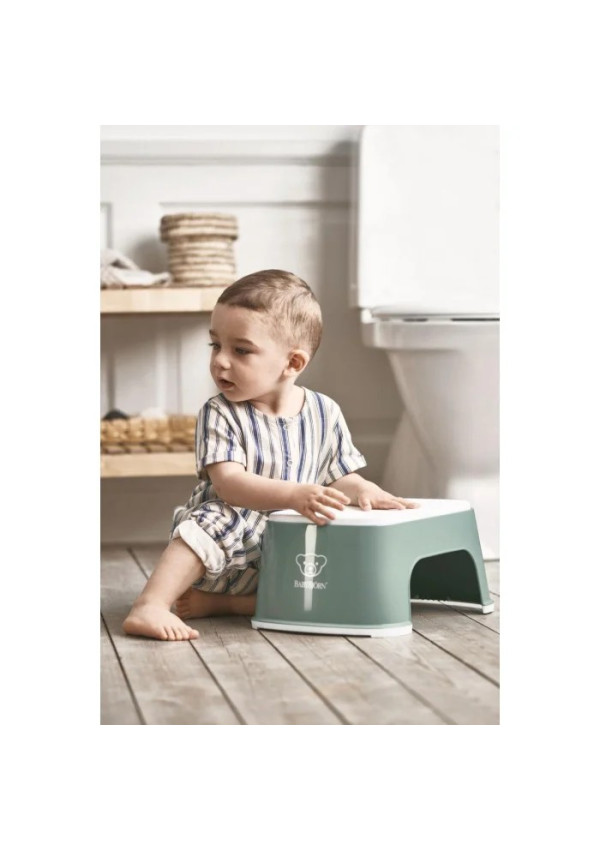 Дитяча підніжка - підставка BabyBjorn Step Stool Powder Green/White